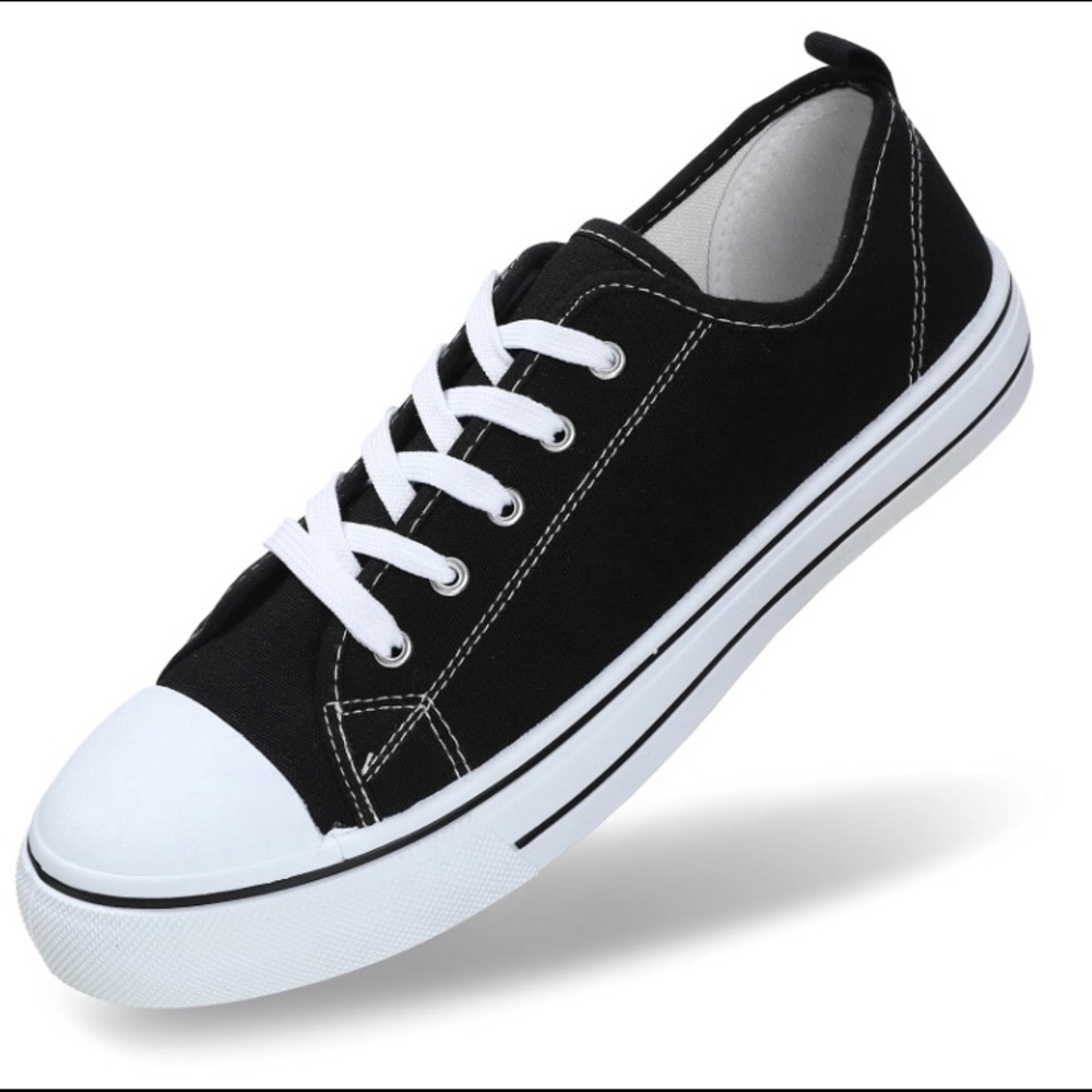 JOSINY Women's Canvas Sneakers Fashion Shoes Low Top Lace Shoes